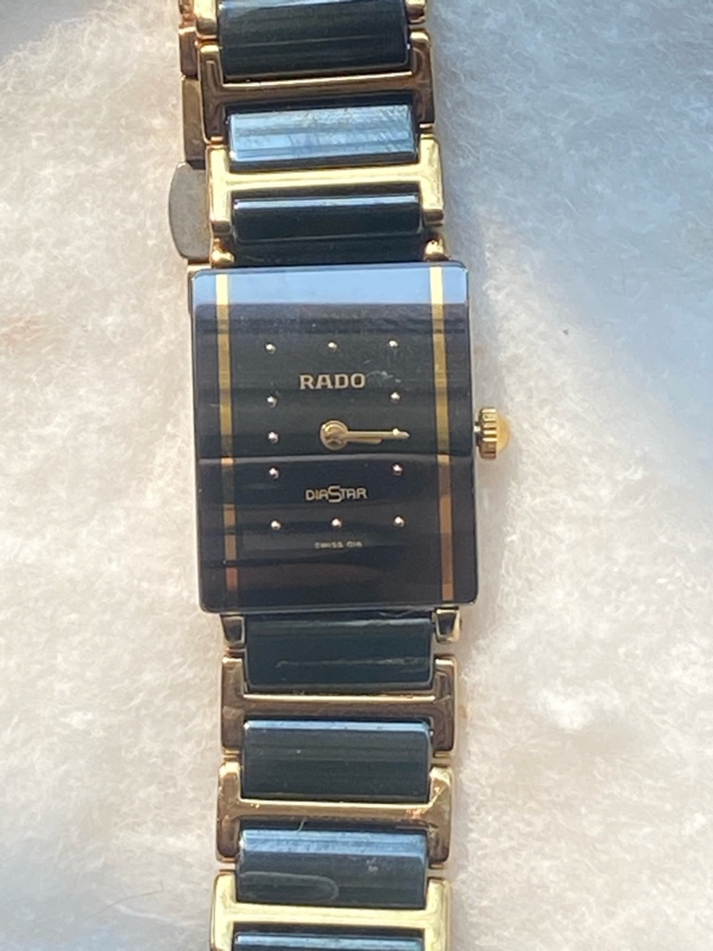 Rado Black and Gold Ceramic Bracelet Watch